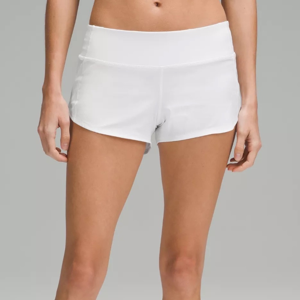lululemon athletica Speed Up Low-Rise Lined Shorts 2.5” in White